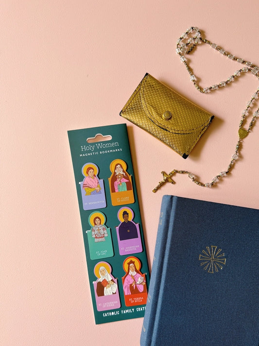 Holy Women Magnetic Bookmarks — Catholic Gift | Homeschool Bookshop