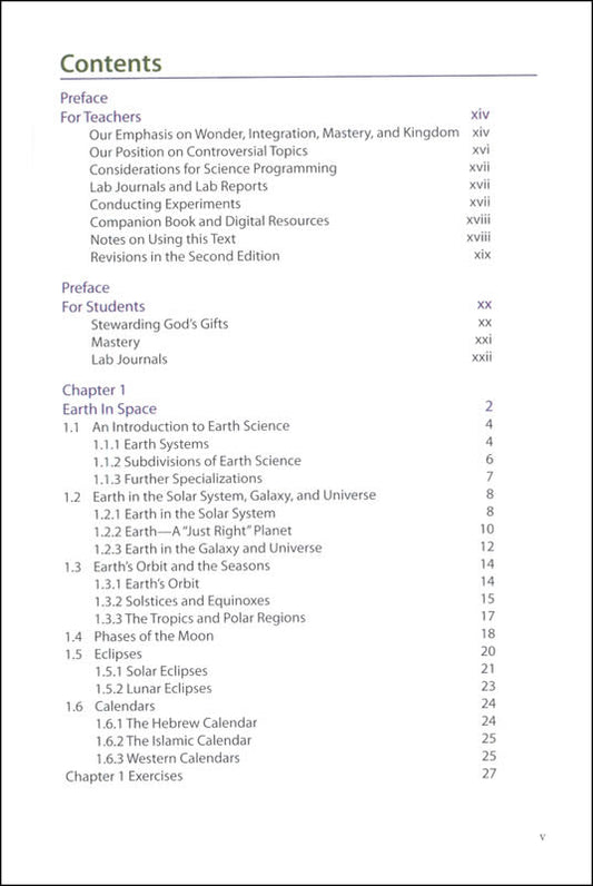 Novare Earth Science: God's World, Our Home