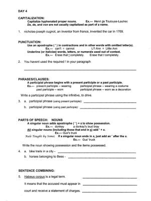 Easy Grammar Ultimate Series: 180 Daily Teaching Lessons Grade 9 Student Workbook
