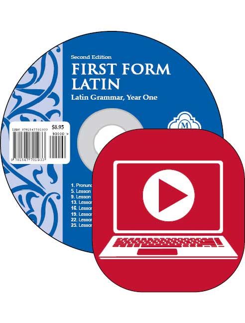 First Form Latin Ecclesiastical Pronunciation Audio Streaming & CD — Catholic Homeschool Curriculum
