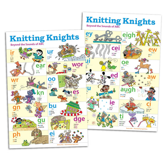 Knitting Knights Phonogram Posters — Catholic Homeschool Curriculum