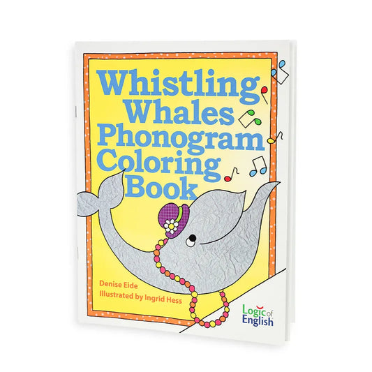 Whistling Whales Phonogram Colouring Book — Catholic Homeschool Curriculum