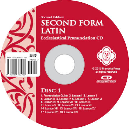 Second Form Latin Ecclesiastical Pronunciation Audio CD — Catholic Homeschool Curriculum