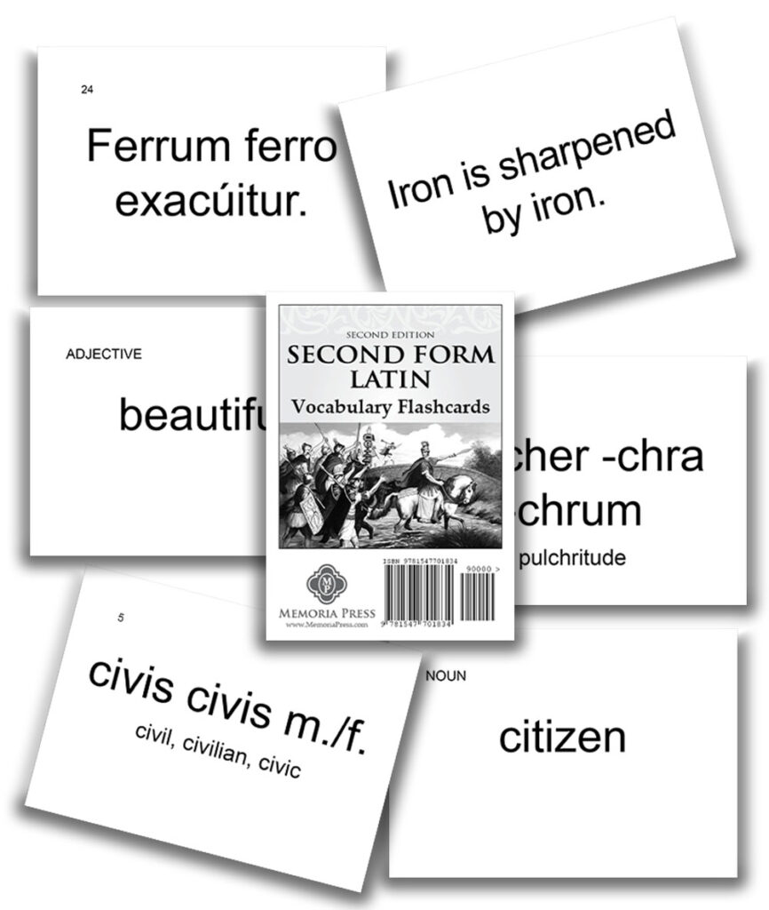 Second Form Latin Vocabulary Flashcards — Catholic Homeschool Curriculum