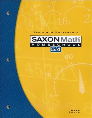 Saxon Math 54 Tests & Worksheets — Catholic Homeschool Curriculum