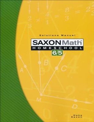 Saxon 65 Solutions Manual — Catholic Homeschool Curriculum
