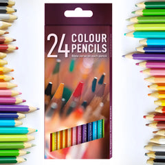 24 Colouring Pencils with 4 Bible Verses