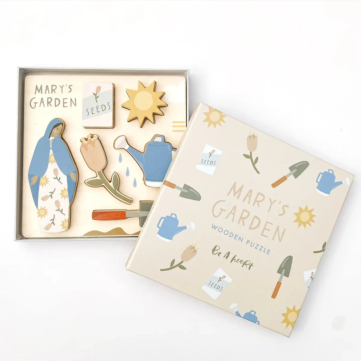 Mary's Garden Wooden Puzzle — Catholic Gift | Homeschool Bookshop