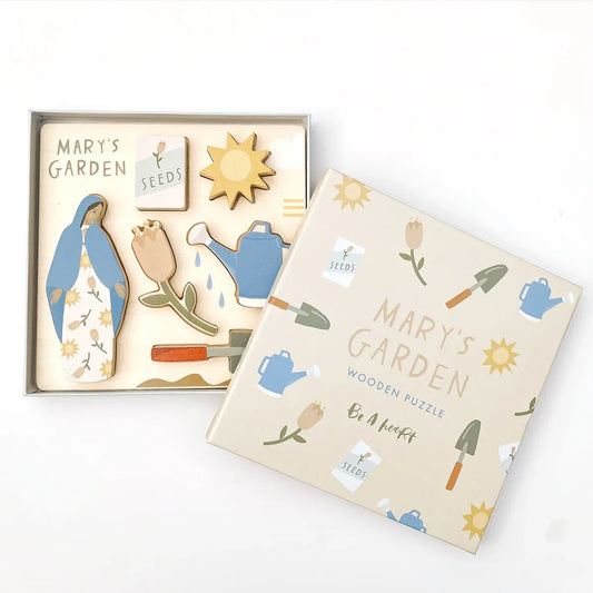 Mary's Garden Wooden Puzzle — Catholic Gift | Homeschool Bookshop