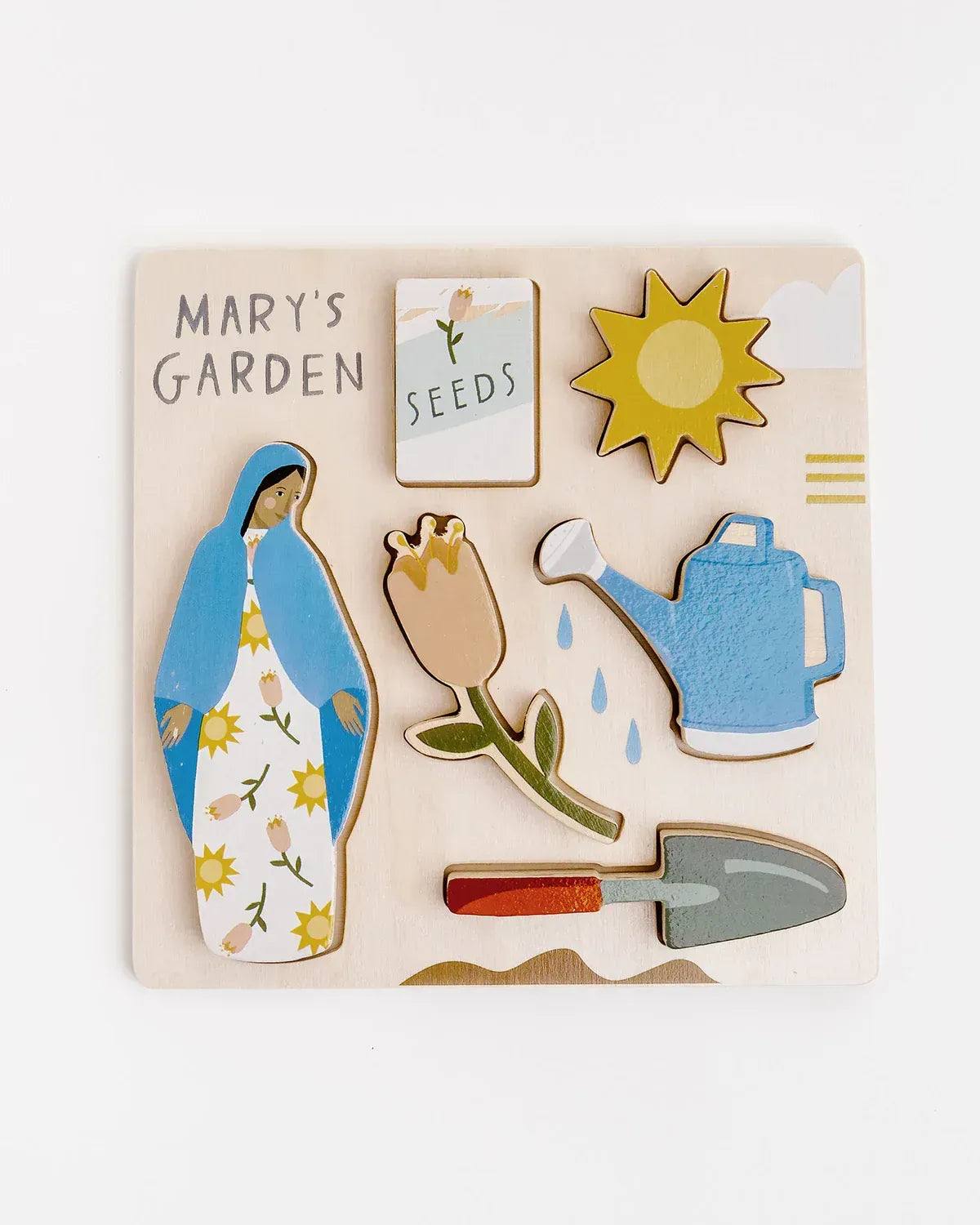 Mary's Garden Wooden Puzzle — Catholic Gift | Homeschool Bookshop