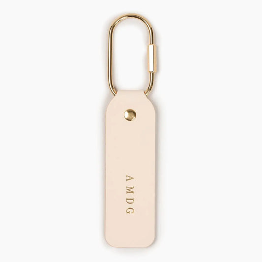 AMDG Leather Keychain — Catholic Gift | Homeschool Bookshop