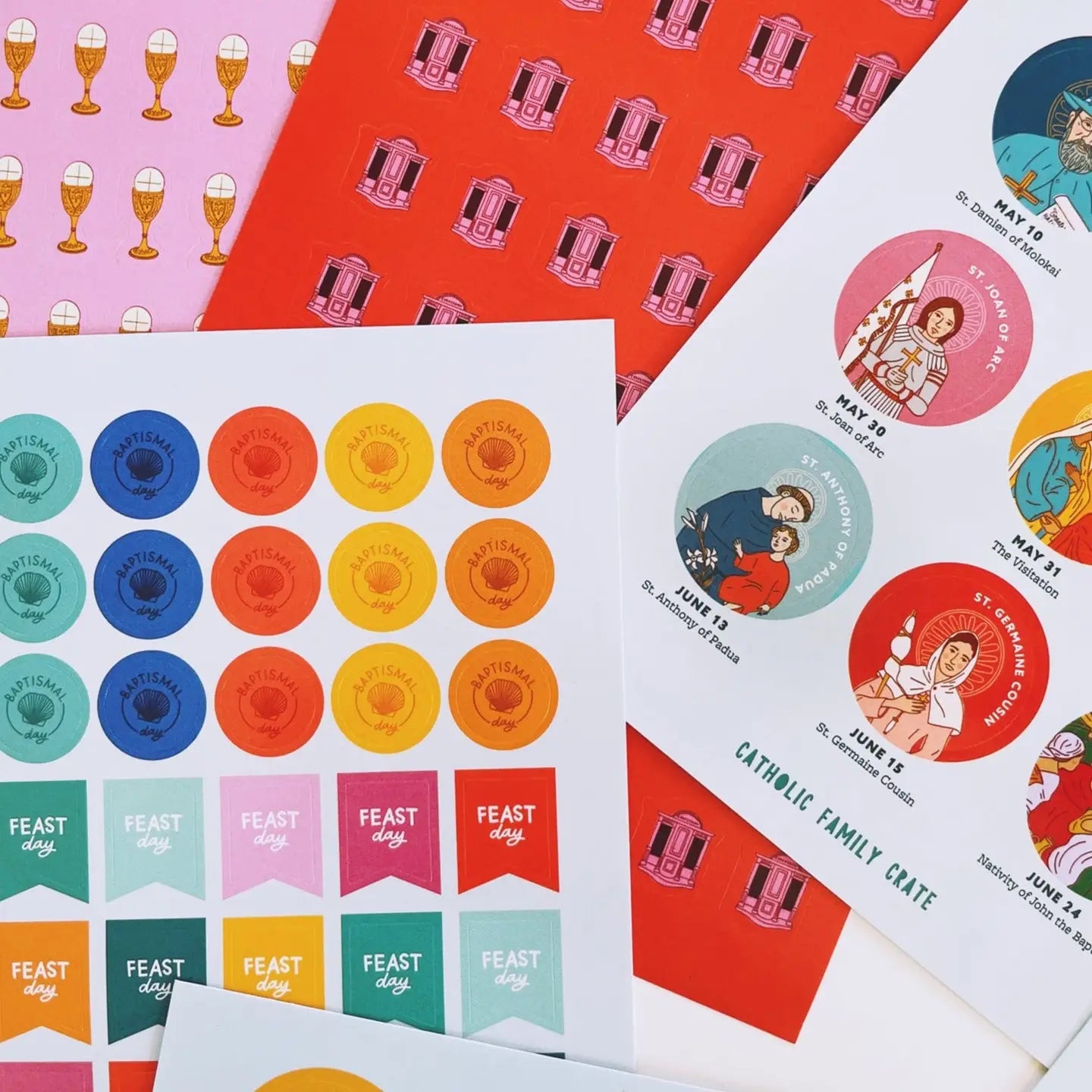 A Year of Catholic Stickers — Catholic Gift | Homeschool Bookshop