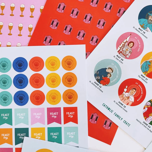 A Year of Catholic Stickers — Catholic Gift | Homeschool Bookshop