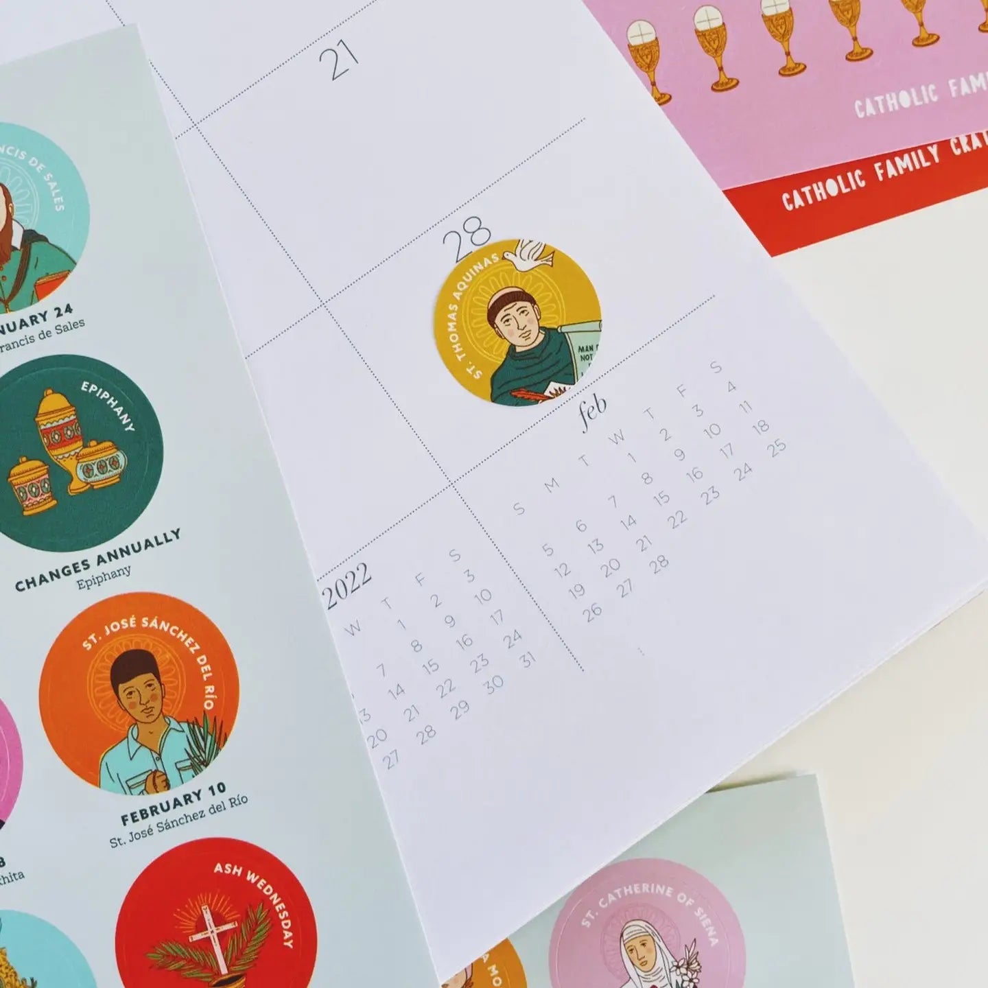 A Year of Catholic Stickers — Catholic Gift | Homeschool Bookshop