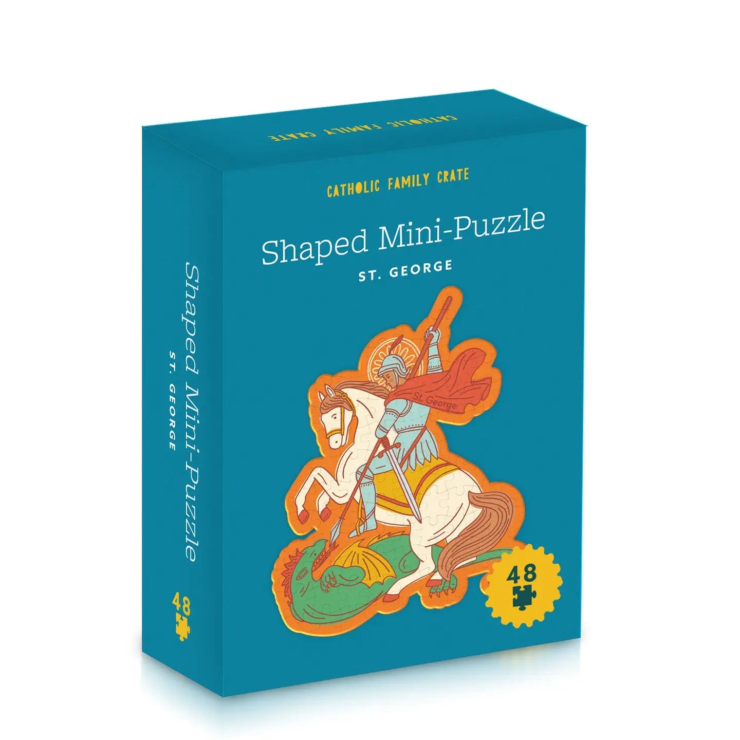 St. George & the Dragon Mini Puzzle — Catholic Gift | Homeschool Bookshop
