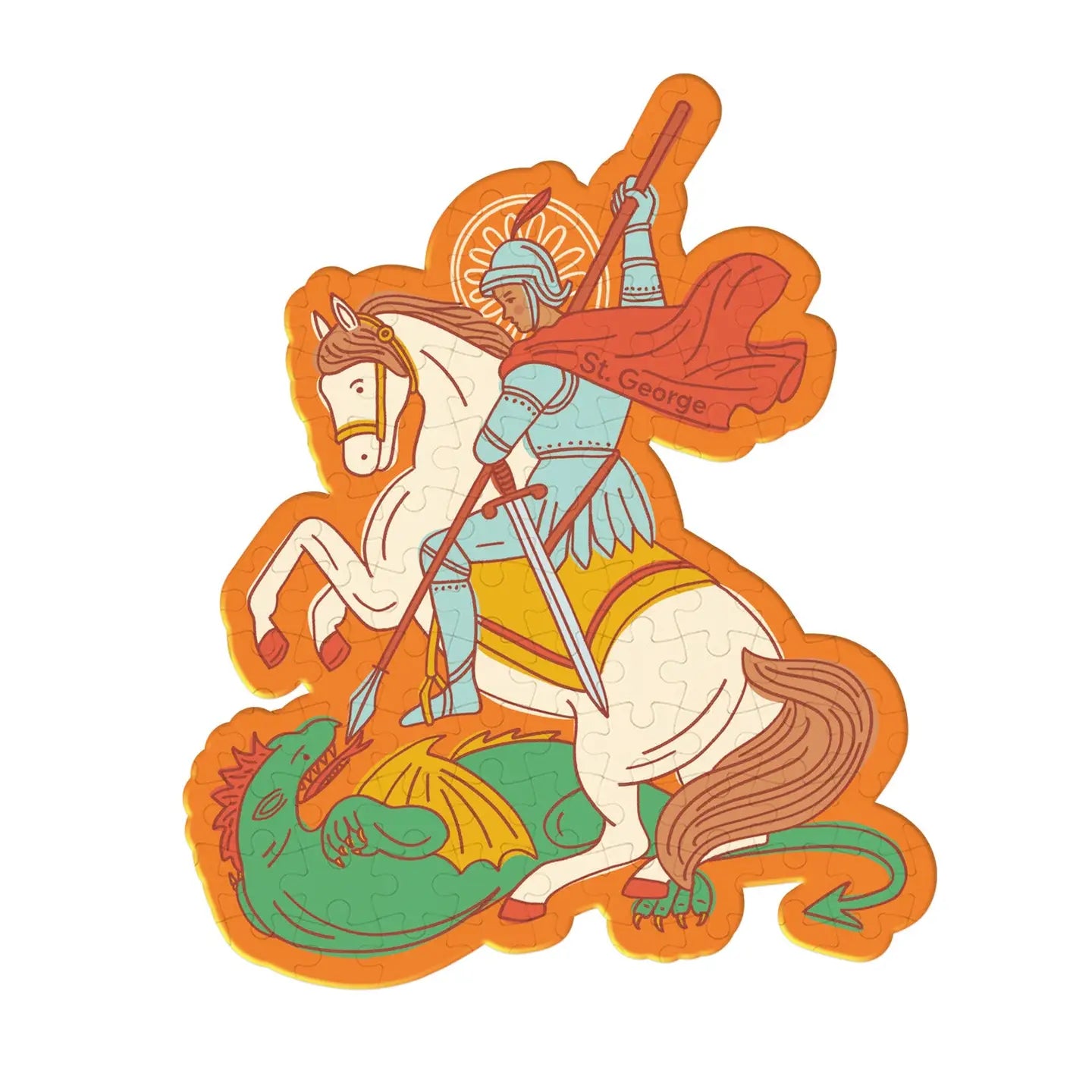St. George & the Dragon Mini Puzzle — Catholic Gift | Homeschool Bookshop