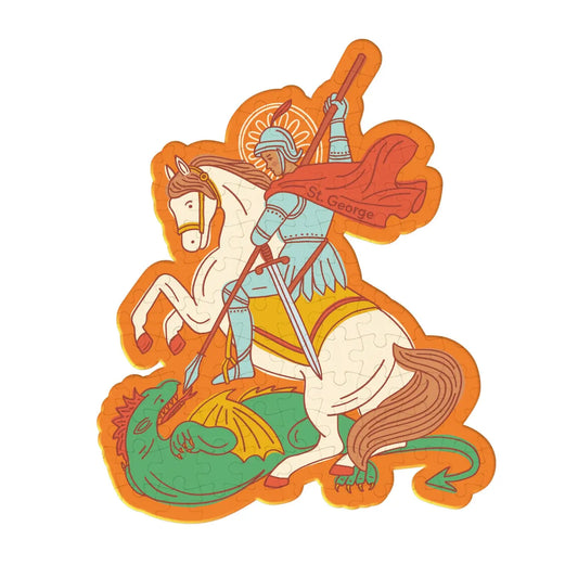 St. George & the Dragon Mini Puzzle — Catholic Gift | Homeschool Bookshop