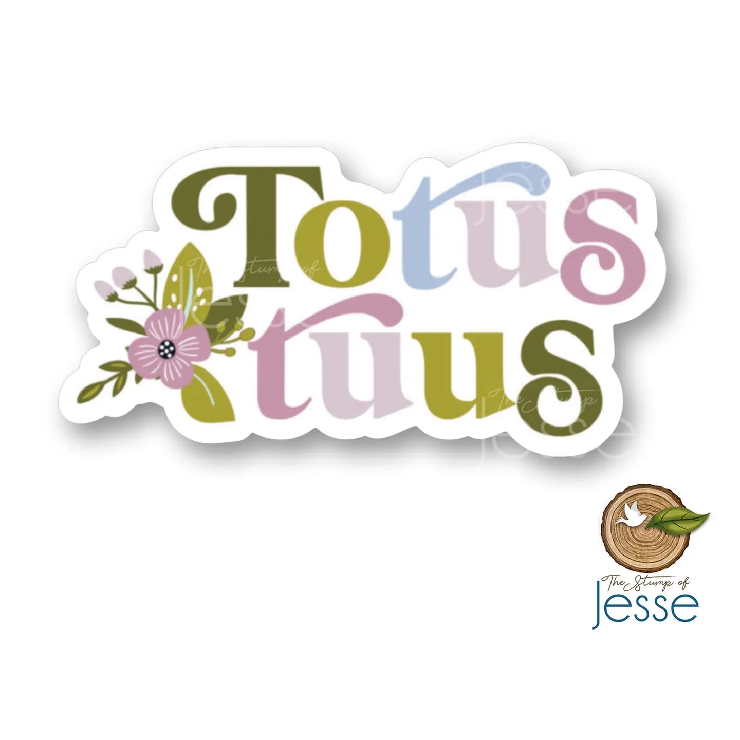 JPII Totus Tuus Waterproof Catholic Sticker — Catholic Gift | Homeschool Bookshop