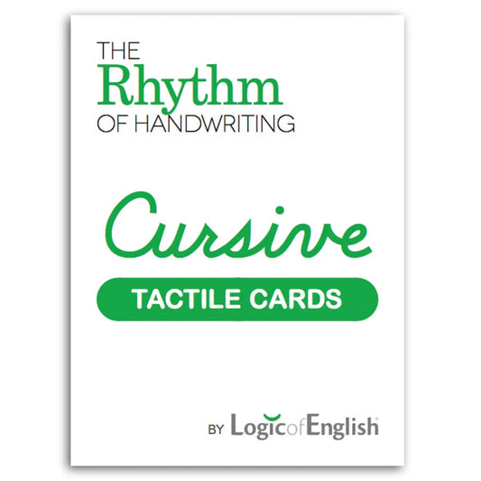 Rhythm of Handwriting Tactile Cards - Cursive — Catholic Homeschool Curriculum