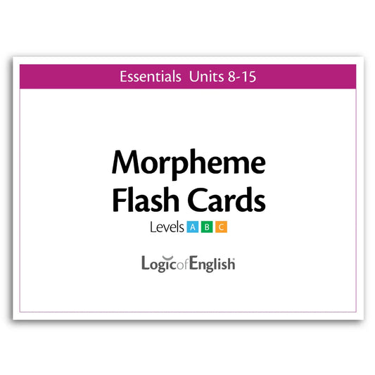 Essentials 8-15 Morpheme Flash Cards — Catholic Homeschool Curriculum