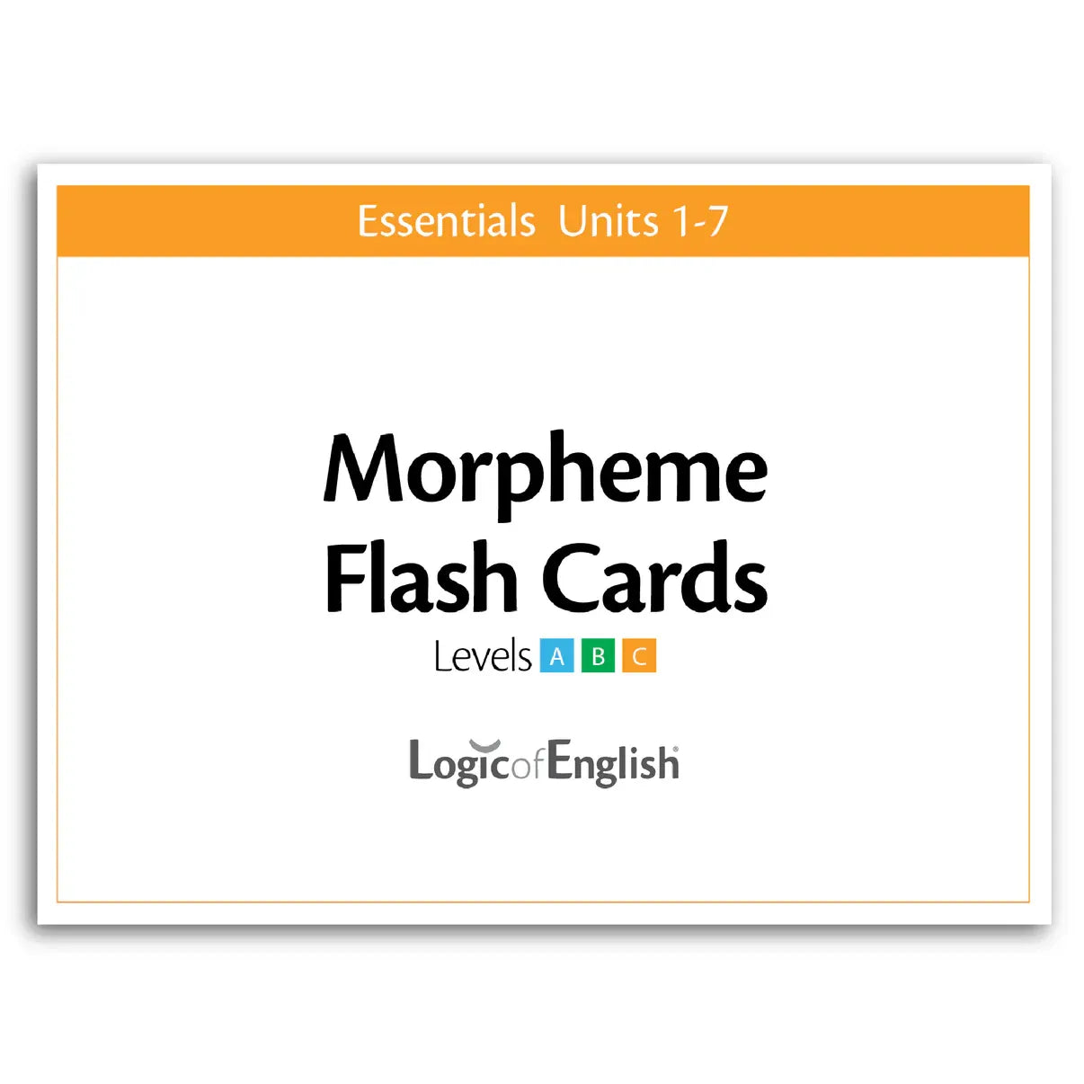 Essentials 1-7 Morpheme Flash Cards — Catholic Homeschool Curriculum