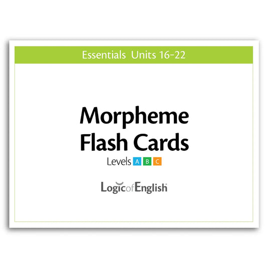 Essentials 16-22 Morpheme Flash Cards — Catholic Homeschool Curriculum
