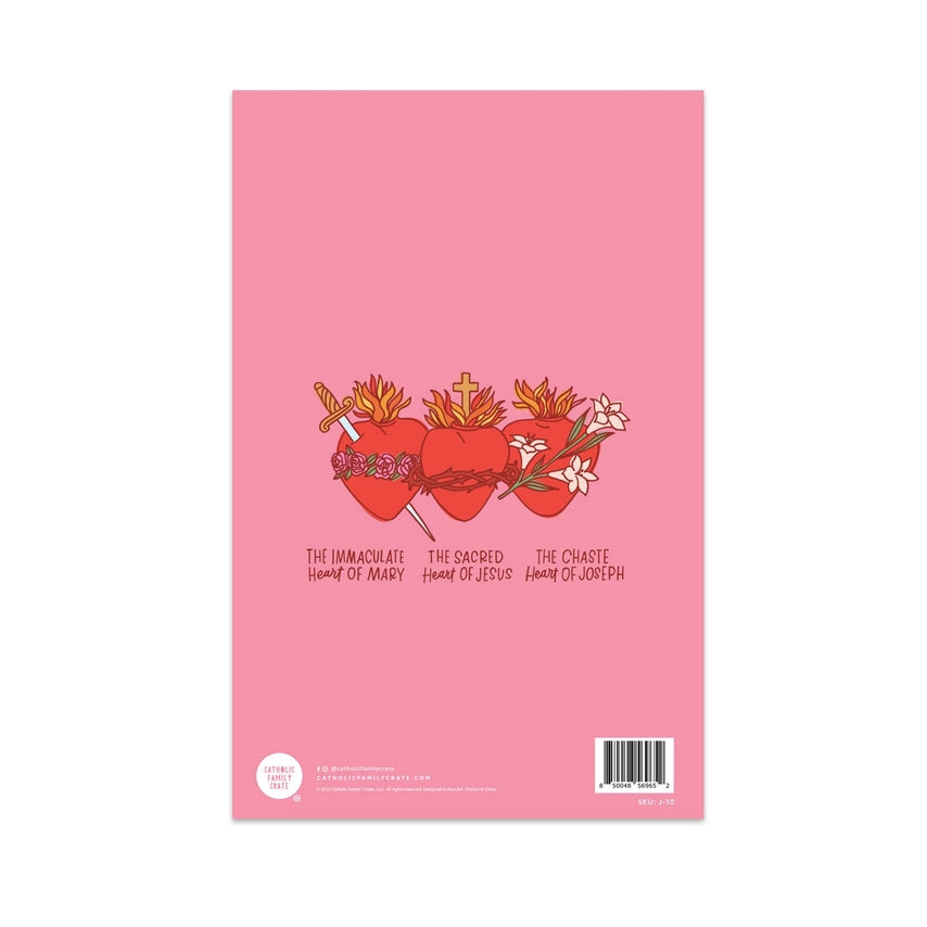Holy Family Hearts Notepad — Catholic Gift | Homeschool Bookshop