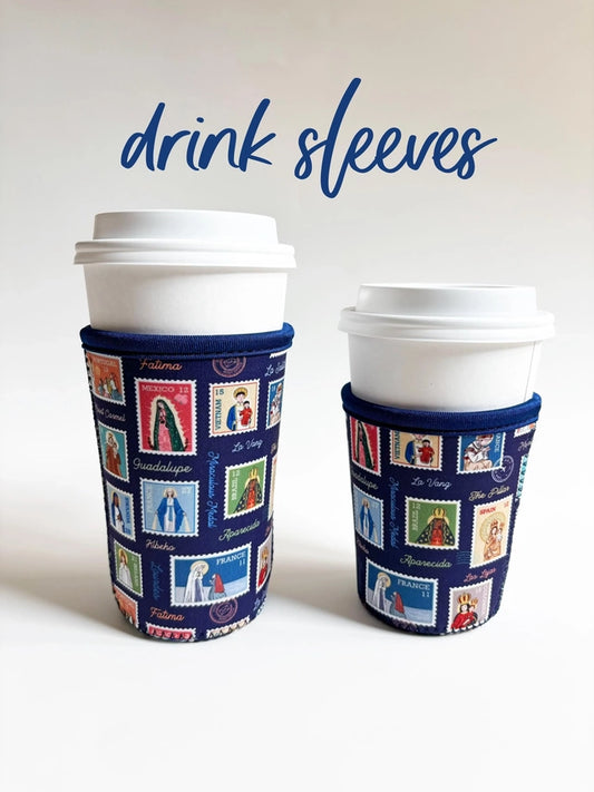 Ave Maria Post Catholic Drink Sleeve | Coffee Cozie — Catholic Gift | Homeschool Bookshop
