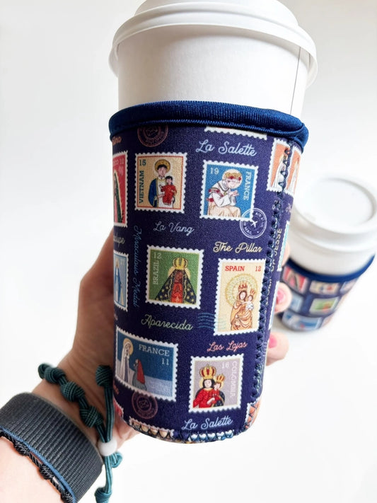 Ave Maria Post Catholic Drink Sleeve | Coffee Cozie — Catholic Gift | Homeschool Bookshop