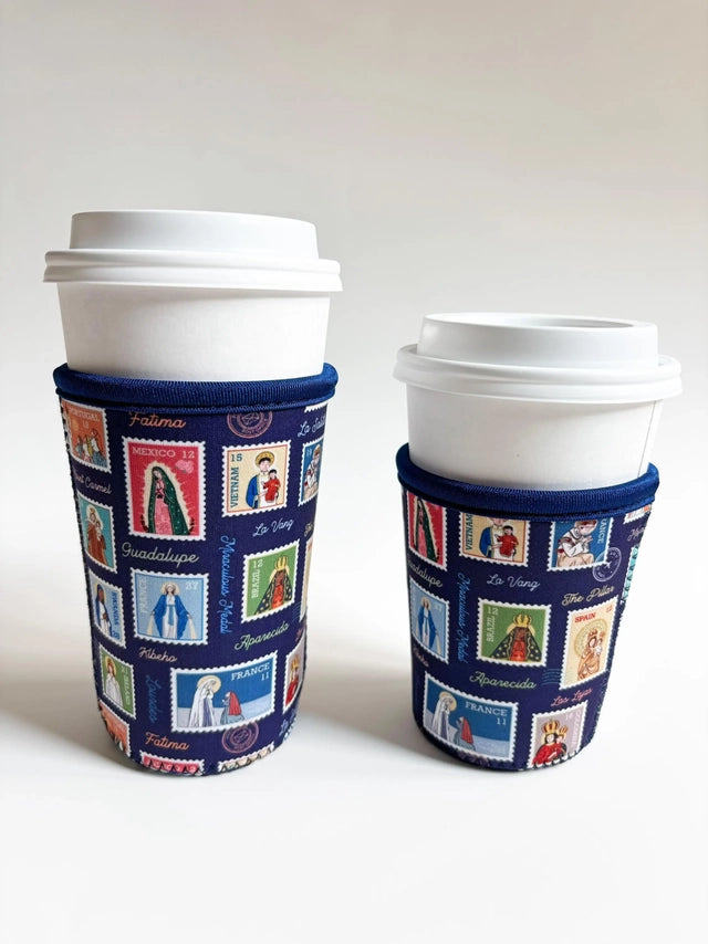 Ave Maria Post Catholic Drink Sleeve | Coffee Cozie — Catholic Gift | Homeschool Bookshop