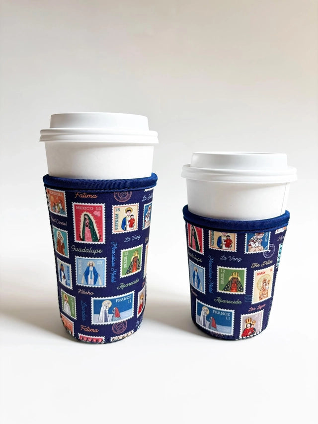 Ave Maria Post Catholic Drink Sleeve | Coffee Cozie — Catholic Gift | Homeschool Bookshop