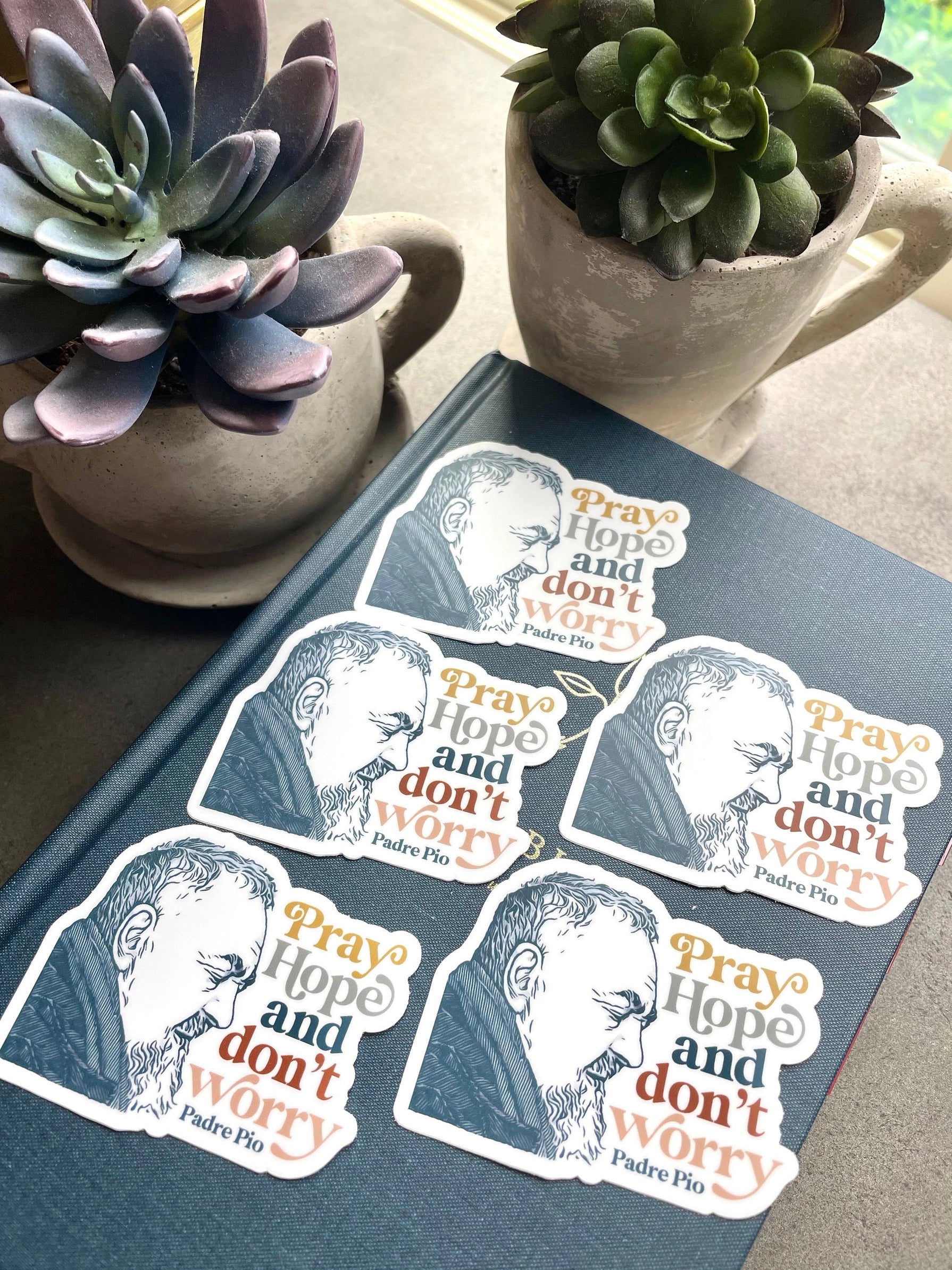 St. Padre Pio of Pietrelcina Catholic Sticker — Catholic Gift | Homeschool Bookshop
