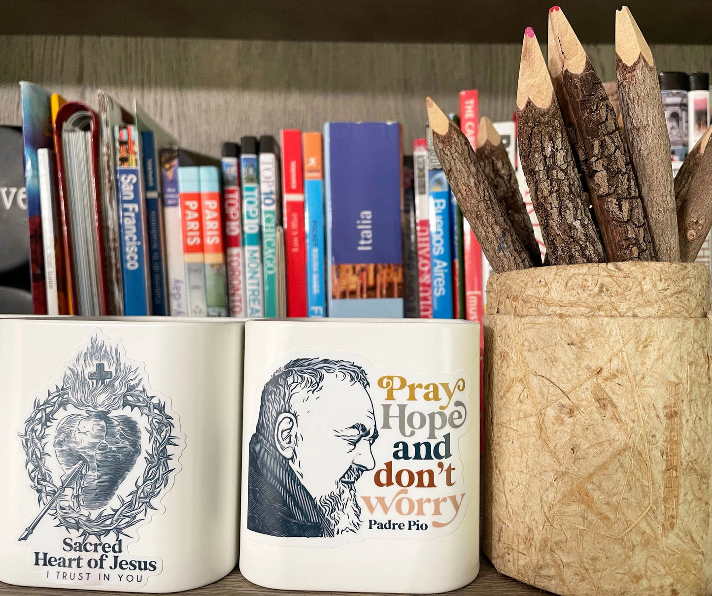 St. Padre Pio of Pietrelcina Catholic Sticker — Catholic Gift | Homeschool Bookshop