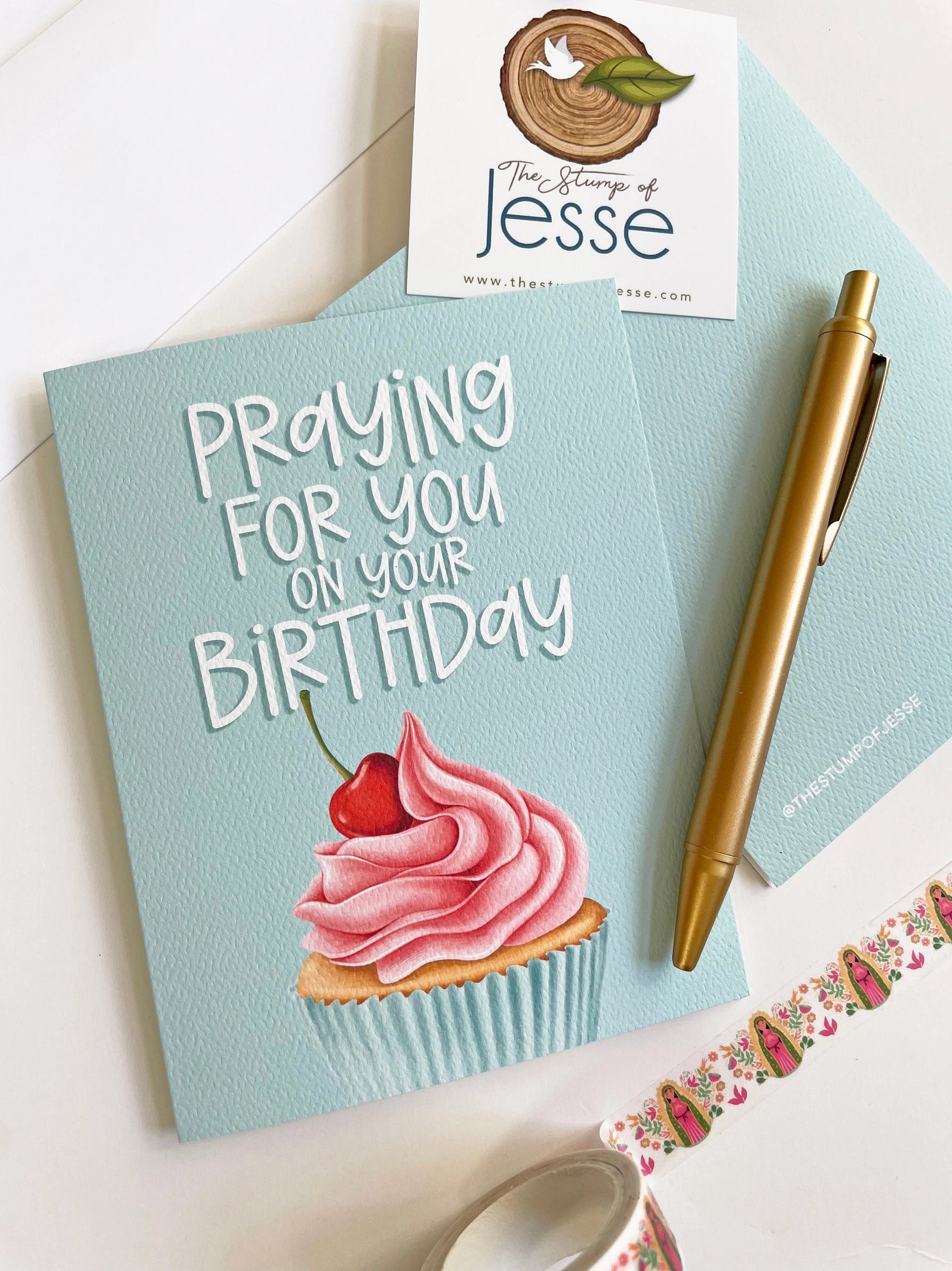 Praying For You On Your Birthday Greeting Card — Catholic Gift | Homeschool Bookshop