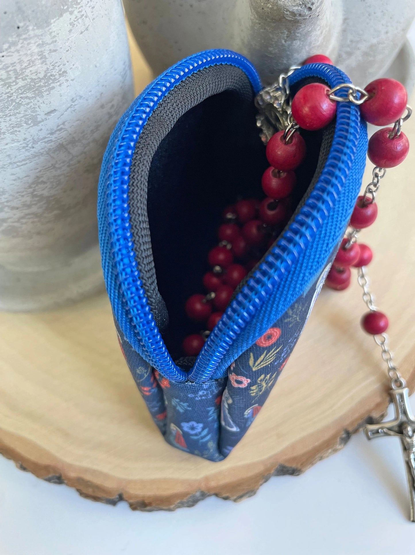 Rosary Our Lady of Lourdes Pouch — Catholic Gift | Homeschool Bookshop