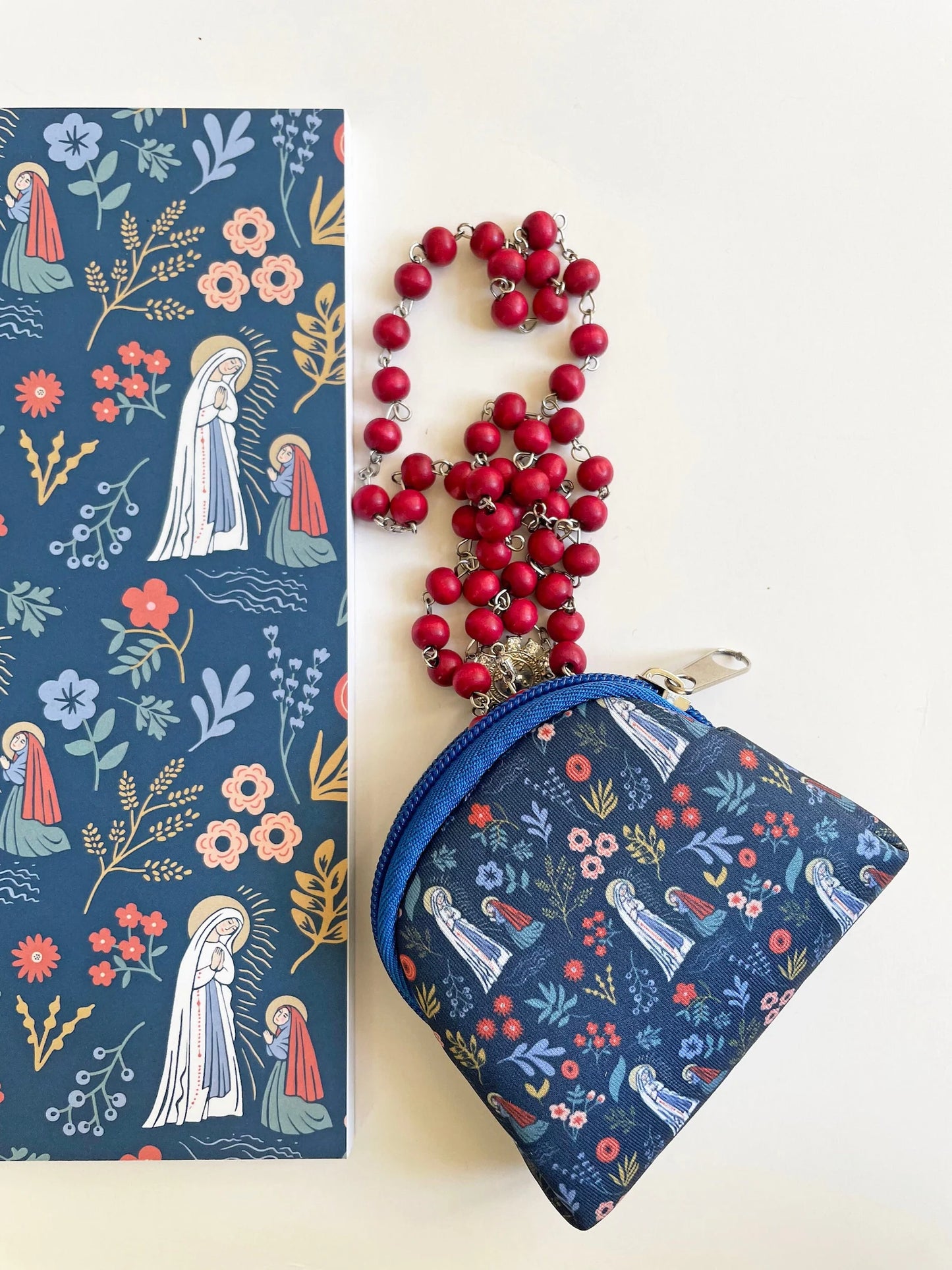 Rosary Our Lady of Lourdes Pouch — Catholic Gift | Homeschool Bookshop