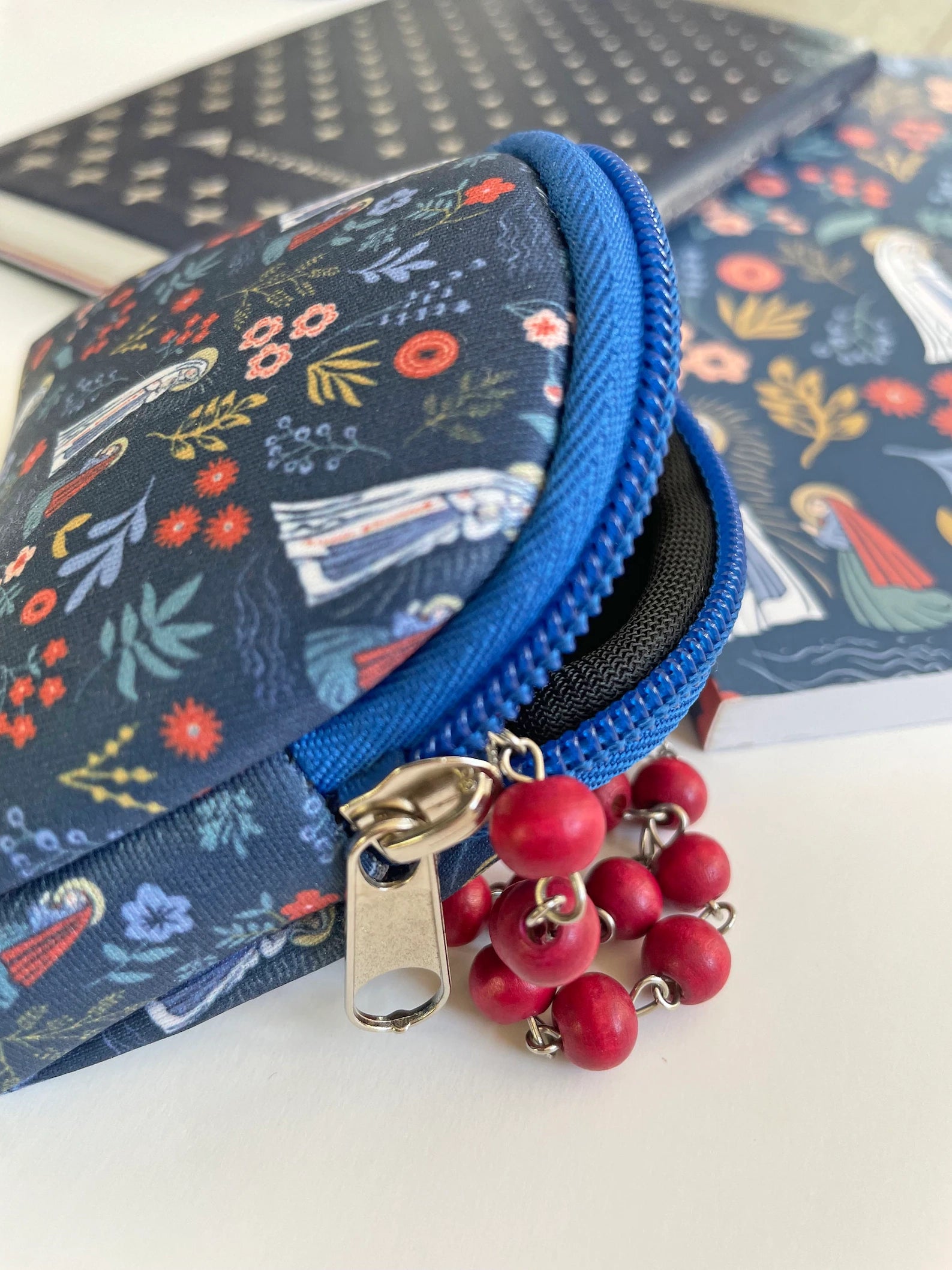 Rosary Our Lady of Lourdes Pouch — Catholic Gift | Homeschool Bookshop