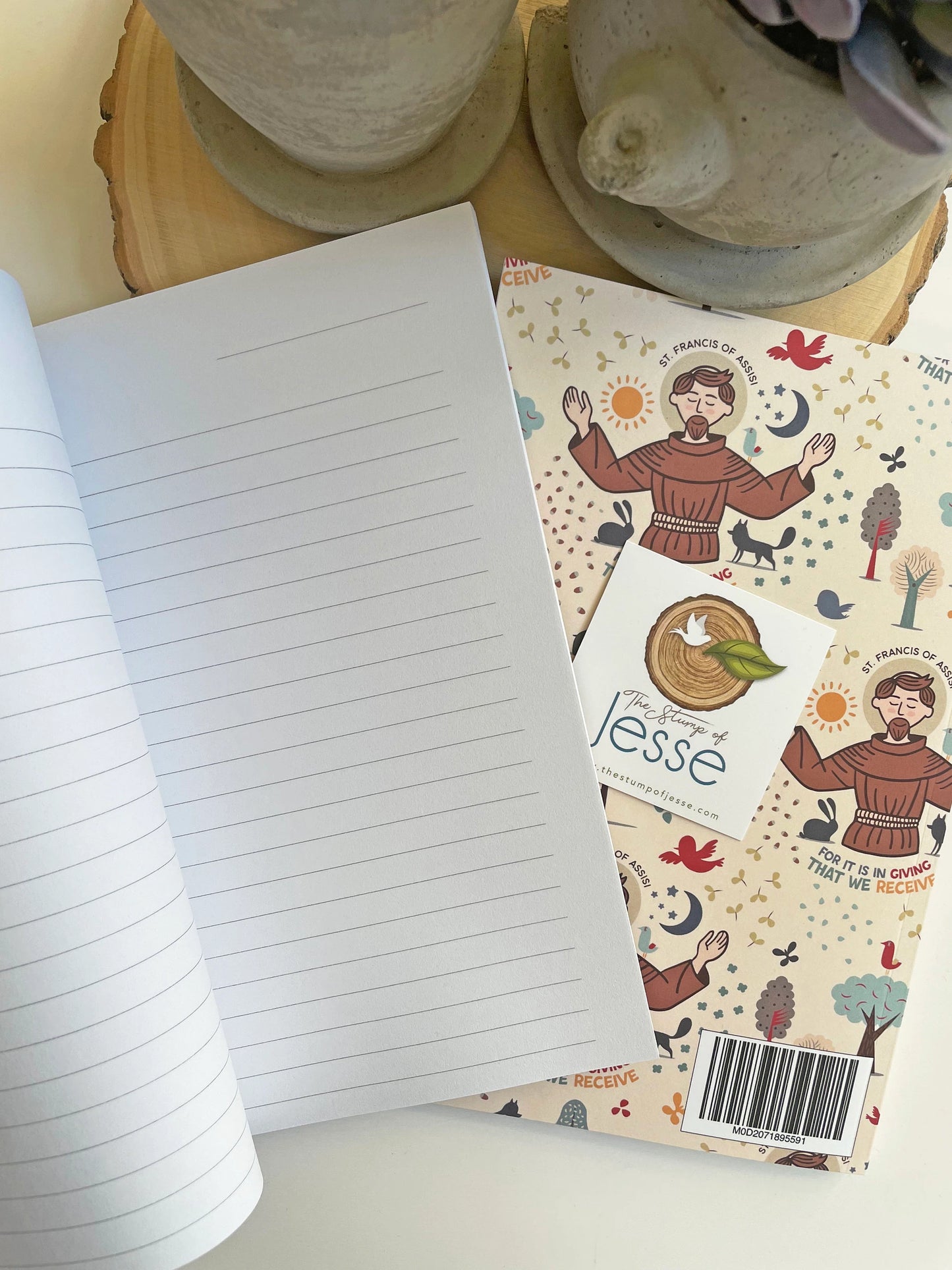 St. Francis of Assisi Ruled Notebook — Catholic Gift | Homeschool Bookshop