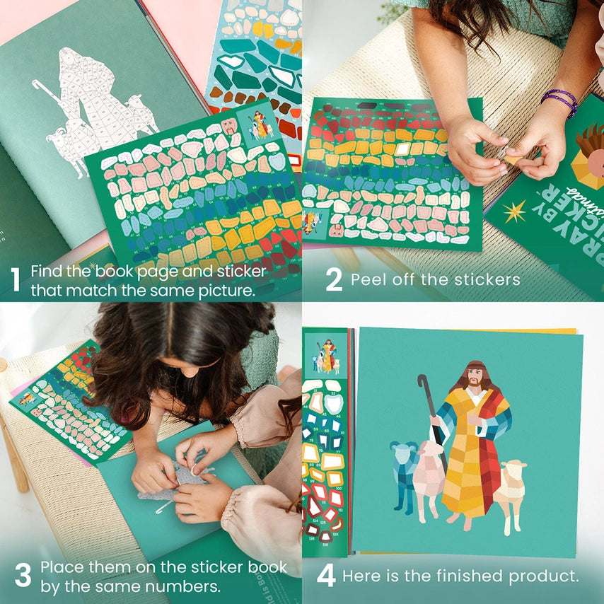 Pray By Sticker: Christmas Sticker Book — Catholic Gift | Homeschool Bookshop