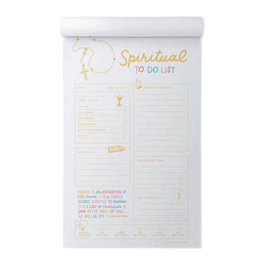 Spiritual To Do List Notepad — Catholic Gift | Homeschool Bookshop