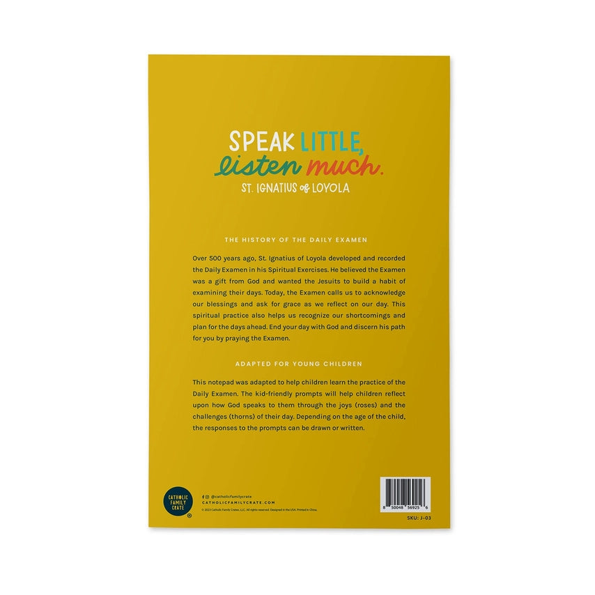 Children's Daily Examen Notepad — Catholic Gift | Homeschool Bookshop