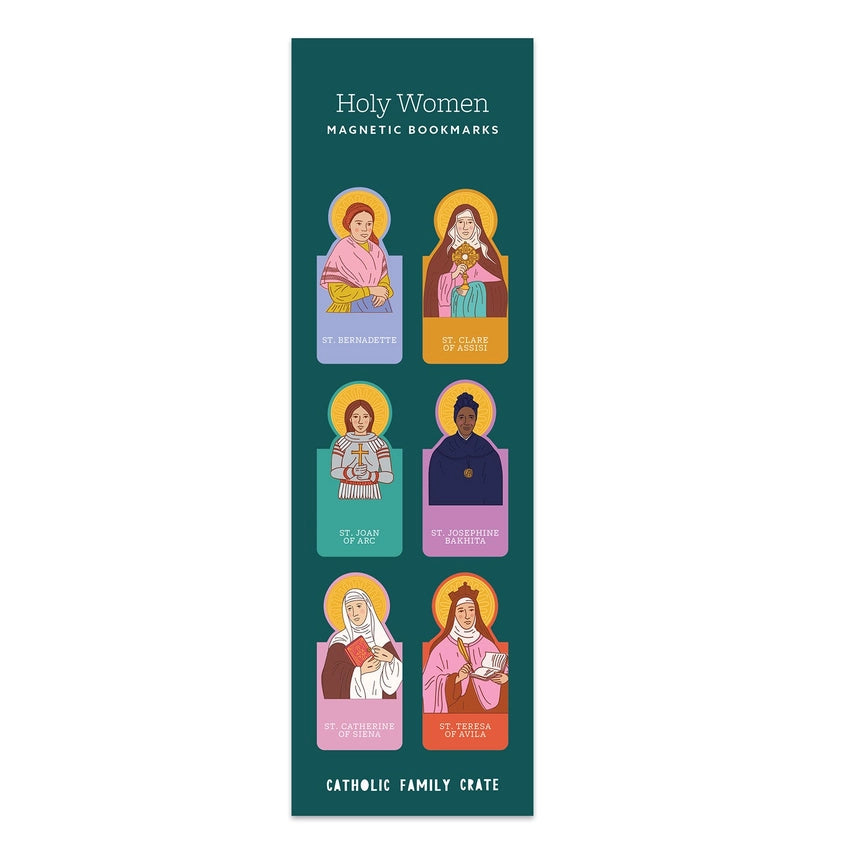 Holy Women Magnetic Bookmarks — Catholic Gift | Homeschool Bookshop