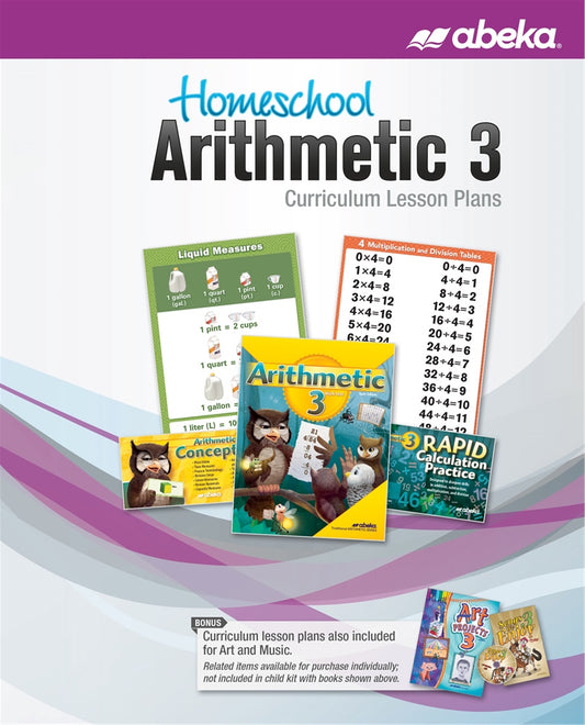 Abeka Arithmetic 3 Curriculum Lesson Plans