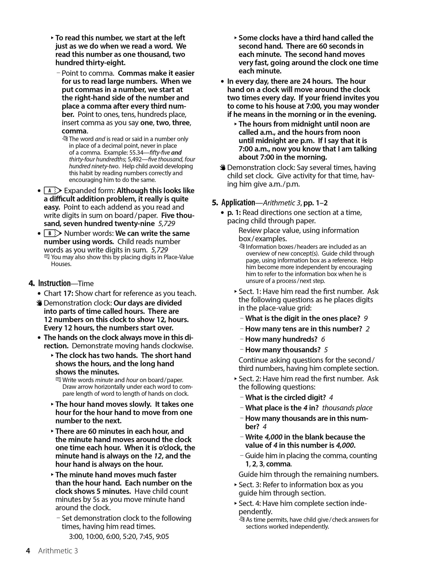 Abeka Arithmetic 3 Curriculum Lesson Plans