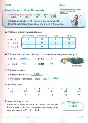 Abeka Arithmetic 3 Teacher Key