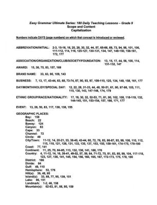 Easy Grammar Ultimate Series: 180 Daily Teaching Lessons Grade 9 Teacher Edition