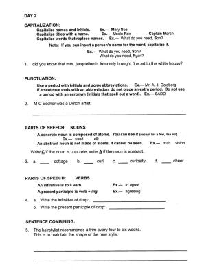 Easy Grammar Ultimate Series: 180 Daily Teaching Lessons Grade 9 Student Workbook