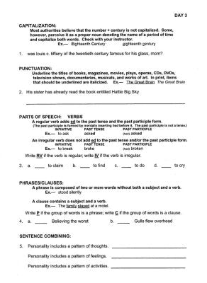 Easy Grammar Ultimate Series: 180 Daily Teaching Lessons Grade 9 Student Workbook