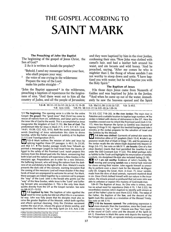 The Gospel of Mark, Ignatius Catholic Study Bible