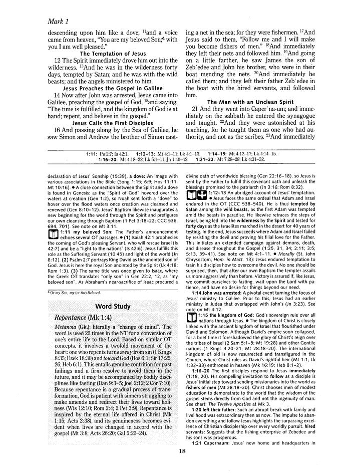 The Gospel of Mark, Ignatius Catholic Study Bible